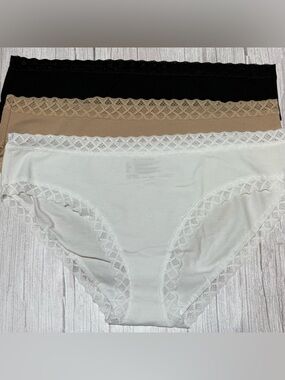New Women's NATORI 156058 Bliss Cotton Briefs Size XL